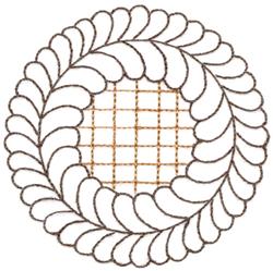 pie beginner-friendly machine embroidery - Lattice Pie perfect for kitchen tea towels