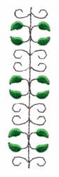quick stitch leaf machine embroidery pattern - Leaf Band perfect for reusable tote bags