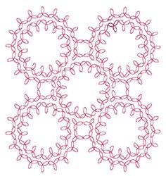 leaf redwork machine embroidery - Leaf Rings Redwork perfect for Table Linens