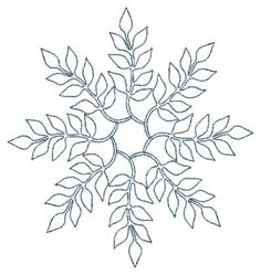 leaf beginner-friendly machine embroidery - Leafy Flower perfect for kitchen aprons