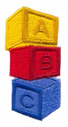 Letter Blocks - 4x4 block beginner-friendly embroidery design for decorative pillow covers