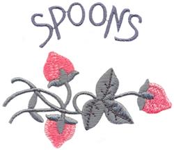 beginner-friendly leaf machine embroidery pattern - Linen Pattern for kitchen aprons