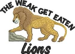 pride detailed machine digital embroidery - Lion Pride perfect for reusable tote bags
