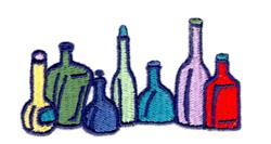 bottle beginner-friendly machine embroidery - Liquor Bottles for decorative pillow covers