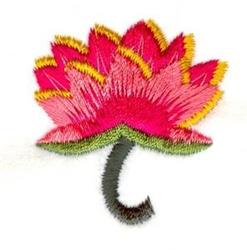 Lotus - 4x4 leaf quick stitch machine embroidery design for decorative pillow covers