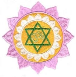 detailed easter ohm machine embroidery pattern - Lotus Ohm for reusable tote bags