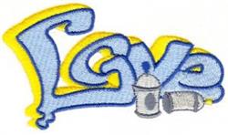 Love - 5x7 love detailed machine embroidery design perfect for Love-Themed Gifts