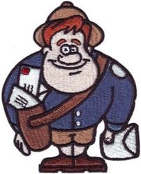 detailed carrier machine embroidery pattern - Mail Carrier for decorative pillow covers