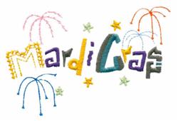 gra beginner-friendly machine embroidery - Mardi Gras for patchwork quilt blocks
