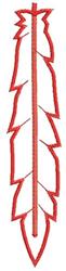 Mardi Gras Feather - 6x10 feather beginner-friendly embroidery design for T-Shirts