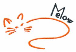 quick stitch kitten machine embroidery pattern - Meow for Childrens Apparel