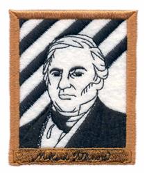 detailed fillmore machine embroidery pattern - Millard Fillmore for Bag Accents
