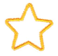 star quick stitch machine embroidery - Mini Star Outline for Childrens Apparel
