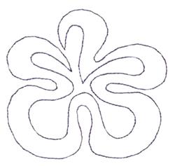 quick stitch flower machine embroidery pattern - Mod Flower for patchwork quilt blocks