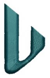 Monogram Alphabet - U - 4x4 alphabet quick stitch embroidery design for decorative pillow covers