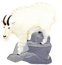 sheep detailed machine embroidery - Mountain Sheep perfect for patchwork quilt blocks