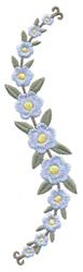 Nasturtium Border - 5x7 leaf beginner-friendly embroidery design for kitchen aprons