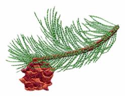 Nevada - Pinyon Pine - 4x4 tree beginner-friendly embroidery design for kitchen tea towels