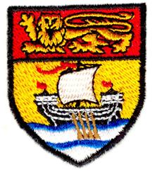 shield beginner-friendly machine embroidery - New Brunswick Shield for decorative pillow covers