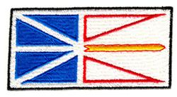detailed flag machine embroidery pattern - Newfoundland Flag for kitchen tea towels