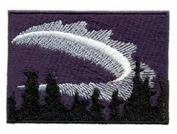 detailed comet machine embroidery pattern - Night Sky Comet for patchwork quilt blocks