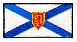 flag detailed machine embroidery - Nova Scotia Flag perfect for kitchen tea towels