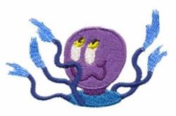 Playful octopus design with a vibrant purple body and blue tentacles, perfect for whimsical children's items.