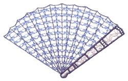 fan beginner-friendly machine embroidery - Open Fan perfect for kitchen tea towels