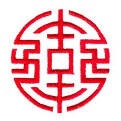 Oriental - 4x4 oriental beginner-friendly embroidery design for patchwork quilt blocks