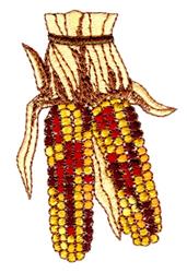 detailed autumn corn machine embroidery pattern - Ornamental Corn for decorative pillow covers