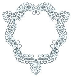 Elegant ornamental design with intricate swirls and floral motifs in soft blue, showcasing fluid curves.