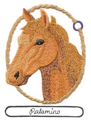 Palomino - 5x7 palomino detailed machine embroidery design for decorative pillow covers