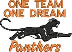 beginner-friendly pride machine embroidery pattern - Panther Pride for Team Hoodies