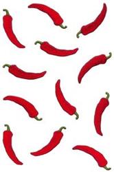 detailed dozen machine embroidery pattern - Pepper Dozen perfect for kitchen tea towels