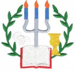 Pesach - 4x4 leaf beginner-friendly machine embroidery design for Church Banners