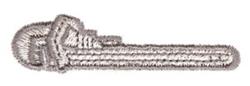 Pipewrench - 4x4 pipewrench quick stitch embroidery design for kitchen tea towels