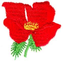 poppy quick stitch machine embroidery - Poppy perfect for patchwork quilt blocks