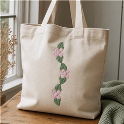 detailed leaf machine embroidery pattern - Posies Border for patchwork quilt blocks