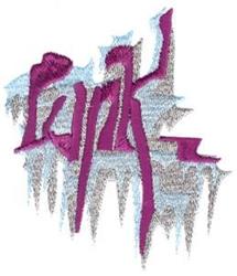 detailed punkz machine digital embroidery pattern - Punkz perfect for cute baby onesies