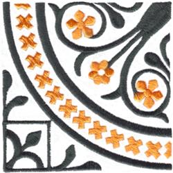 corner detailed machine embroidery - Quilt Corner perfect for decorative wall hangings