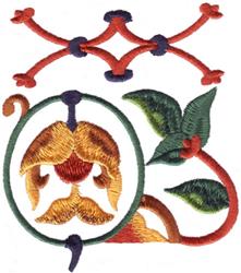 Quilt Corner - 5x7 leaf detailed machine embroidery design for festive table runners