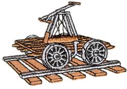 railcar beginner-friendly machine embroidery - Railcar for decorative pillow covers