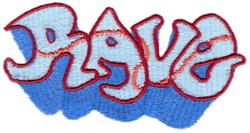 rave detailed machine digital embroidery - Rave perfect for Jackets