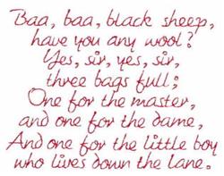 beginner-friendly sheep redwork machine embroidery pattern - Redwork Black Sheep for decorative pillow covers