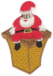detailed christmas Santa Claus machine embroidery pattern - Resting Santa for Holiday Pillows