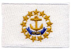 flag detailed machine embroidery - Rhode Island State Flag perfect for Jackets