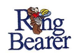 detailed bear machine embroidery pattern - Ring Bearer perfect for reusable tote bags