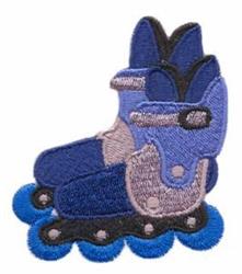 Roller Blades - 4x4 blade detailed machine embroidery design for reusable tote bags