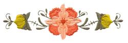Rosemaling Border - 5x7 border beginner-friendly embroidery design for Tablecloths