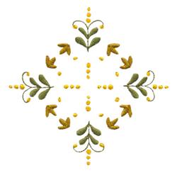 leaf beginner-friendly machine embroidery - Rosemaling perfect for Table Covers